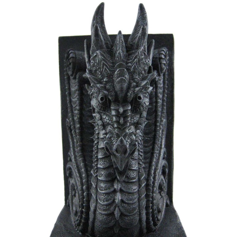 Gothic Dragon Bookends Midieval Book Ends Evil Medieval 8266