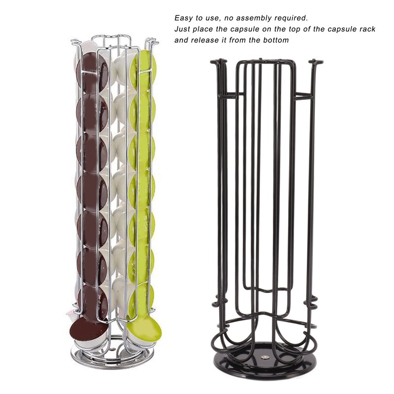Coffee Capsule Holder for 24 Coffee Pod 360 Degree Rotating