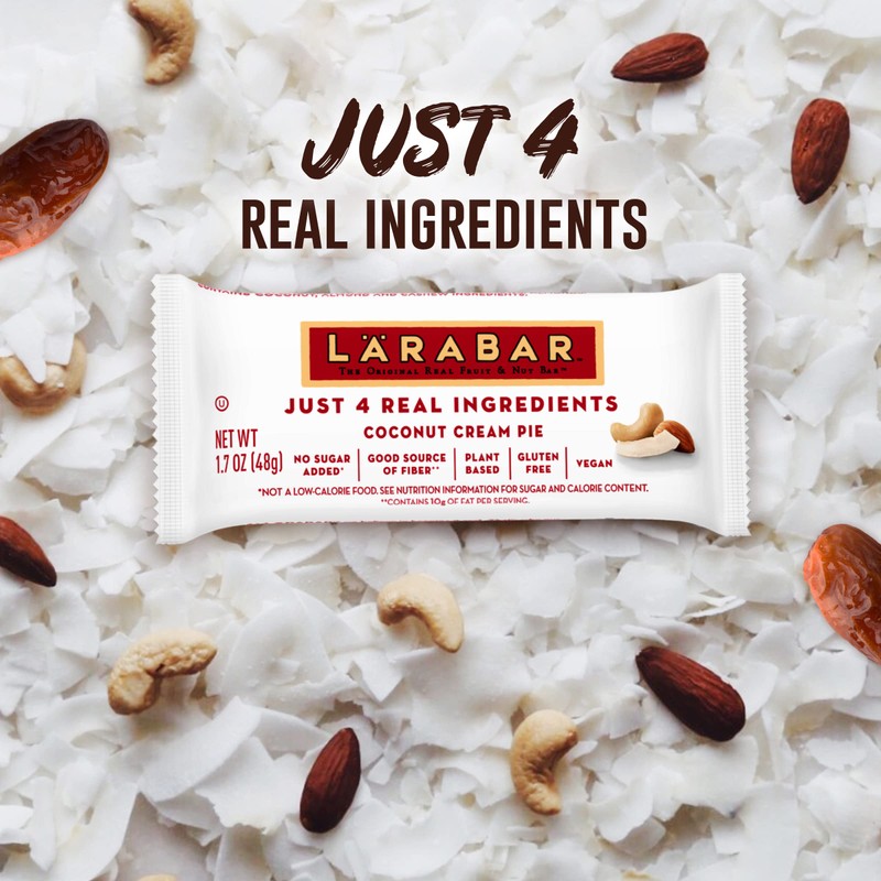Larabar Coconut Cream Pie, Gluten Free Vegan Fruit & Nut