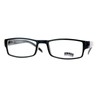 SA106 Black Narrow Rectangular Spring Hinge Plastic Clear Lens Eye