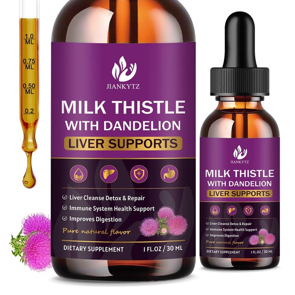 Milk Thistle Supplement for Liver Cleanse Detox & Repair, Liver