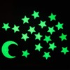 Glow in The Dark Stickers Moon DIY Wall Stickers, Glow