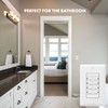 TOPGREENER Wall Countdown Timer Switch, 1-5-10-30-45 min, 1-2-4 Hour, Light