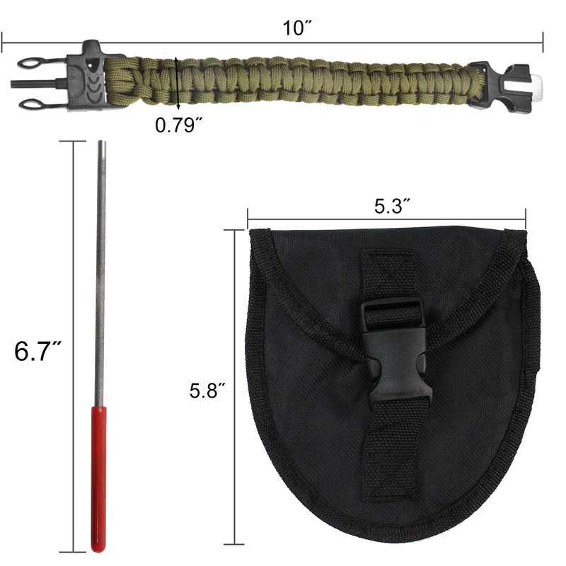 BLIKA 36 Inches 24 Teeth Pocket Chainsaw with Paracord Handle,