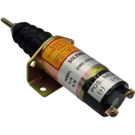 Unbranded 12V Fuel Shutdown Solenoid 2 Terminals 1502-12C2U1B2 for Woodward 1500-2010 1502