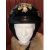 Tennessee Leather Lady Rider Black Dot Approved Motorcycle Helmet With