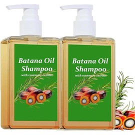 2PCS Shampoo Romero, Aceite de Batana y Romero,Champú batana oil, champú de batana para la caida del cabello, nutrir y regenerar el cabello suave de las mujeres