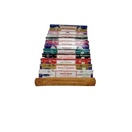 Satya Nag Champa and Sterling Effectz Combo Set of Incense Sticks and JR Incense Holder 12 Packs 15g, Multi Fragrances Set-JR10