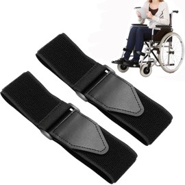 Wheelchair Foot Straps, Wheelchair Restraint Strap for Elderly, Wheelchair Leg Straps, Wheelchair Foot Rest Straps, Wheelchair Restraint Footrest for Elderly Dementia Paralysis Parkinson's Legs Spasm