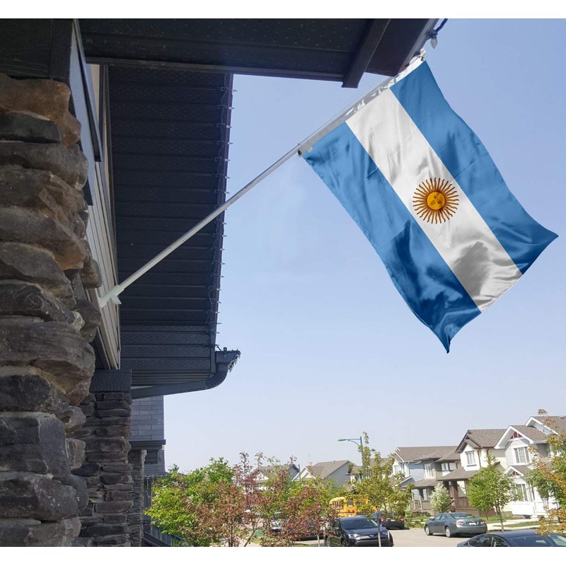 Argentina Flag 3x5 Ft Large, Both Sides 100D Polyester for