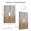 Rustic Brown Wood Plank Single Toggle Light Switch Cover Decorative