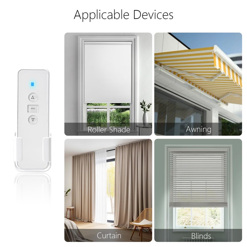 AC123-01D RF Transmitter，Blinds Remote Control，433Mhz Remote Control Work with Roller