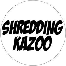Shredding Kazoo - 100 Pack Circle Stickers 3" x 3" - Music Musician Band