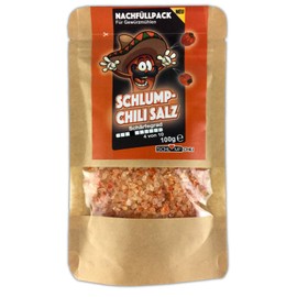 Schlump-Chili CHISAHabanero Chili Salt Medium Sharp Refill Set for Spice Mills with Stainless Steel or Ceramic Grinder (1 x 100 g)