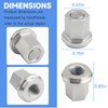 GGTE Group 31 Battery Stainless Steel Closed Nut, Battery Nuts