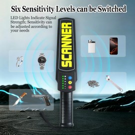 Handheld Rechargeable Metal Detector Wand