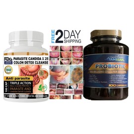 parasite detox vital Bacterium probiotic support prevent made in USA 200 capsules vital Bacti pill
