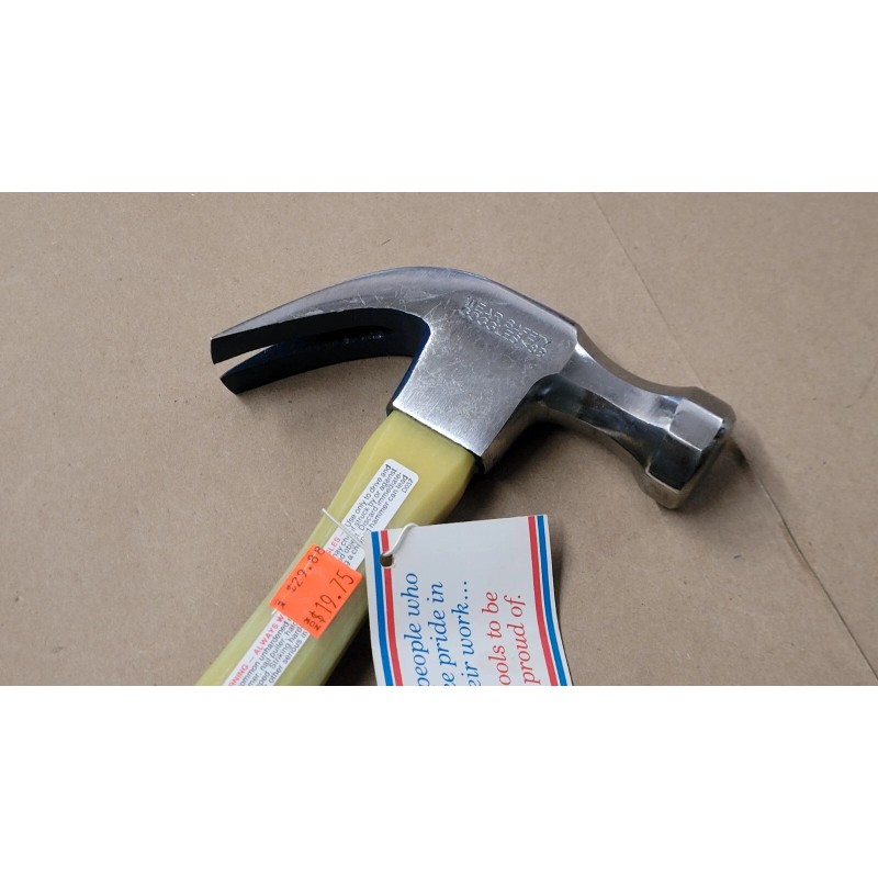 Vaughan NOS Vintage Vaughan FS16 16 Oz Professional Fiberglass Handle