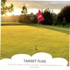 Sewroro 4pcs Golf Green Flags Targeting Golf Practice Flag Court