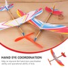 Toyvian 10 PCS Rubberband Powered Airplane Kits Flying Glider Planes