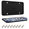ZAKRA License Plate Frames,2 Pack Silicone License Plate Frames,Premium Silicone