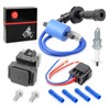 Ignition Coil Pack & Starter Relay Solenoid Spark Plugs Compatible