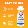Arm Hammer Talc - Free Foot Powder 142 Gr