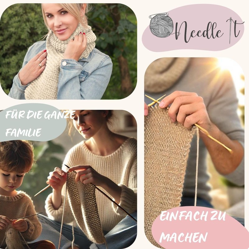 Needle It® - Complete Knitting Set for Beginners with Knitting