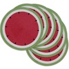 DII Watermelon Collection Kitchen, Placemat Set, Summer Day 6 Piece