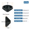 QUARKZMAN Pack of 6 Cable Grommets Tower Shaped 110 mm