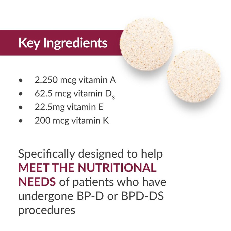Bariatric Advantage Chewable High ADEK with Iron - for Bariatric