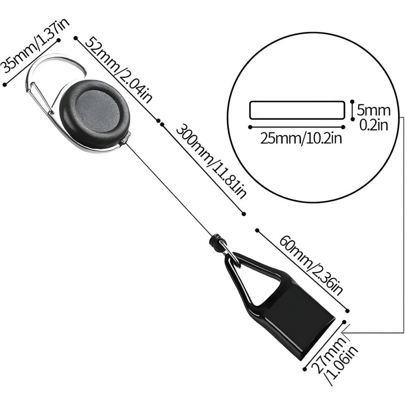 Pants Lighter Clip, Anti Lost Retractable Keychain Belt, Retractable Lighter