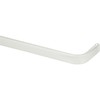 Kenney KN513 Single Curtain Rod, 84"-120", White