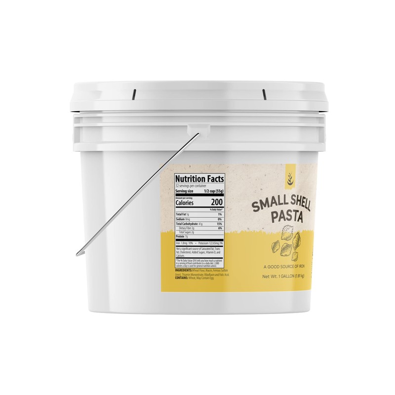 Pure Original Ingredients Small Shell Pasta (1 Gallon), Bakes &