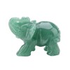 2inch Natural Jade Carved Elephant Crystal Figurine Home Decoration Furnishing