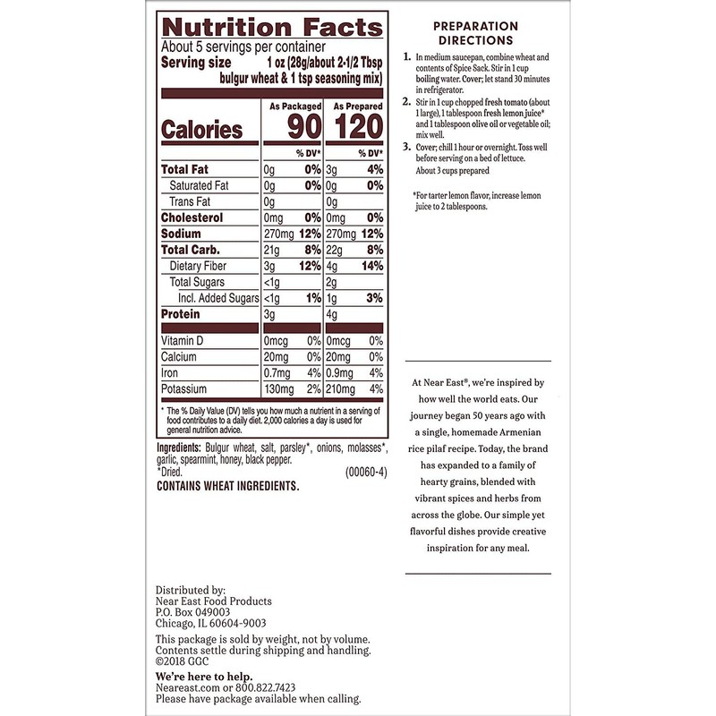 Near East Rice Mix Taboule (Pack of 4) 5.25oz