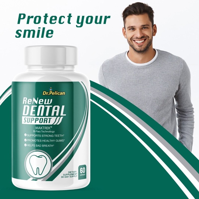 Pelican Vitamins ReNew Dental Support- Gum & Tooth Support- 60