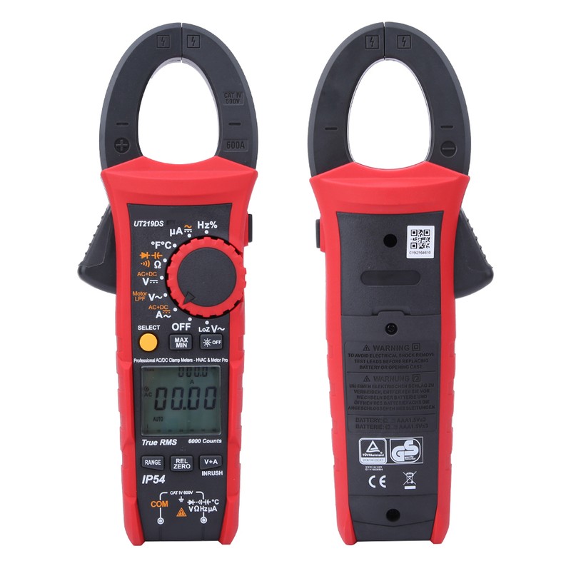 UNI T UT219DS 6000 Counts LCD Clamp Meter Voltage Current