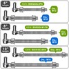 Insaga M16x6'' Heavy Duty J-Bolt Gate Hinge for Chain Link