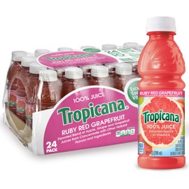 Tropicana Ruby Red Grapefruit Juice, 10 Ounce (Pack of 24)