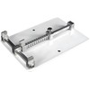 Adjustable PCB Holder - White Metal Workbench Clamp for Electronics