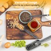 Stainless Steel Measuring Spoons Set of 6, Rectangular Metal Measuring