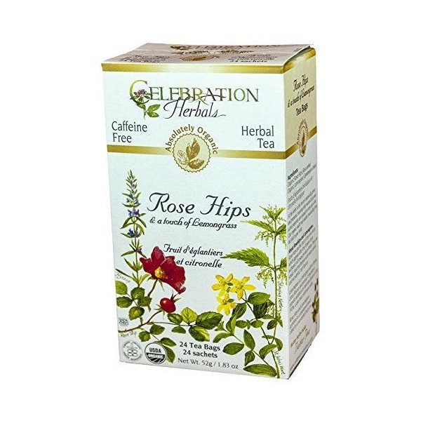 Celebration Herbals Rose Hips Lemongrass 24 Tea Bags