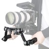 NICEYRIG Leather Rosette Handle Handgrip Kit with Rosette Extension Arm,