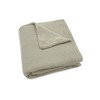 Jollein 517-511-67054 Babydecke Strickdecke mit Teddyfell Basic Knit Olive (75x100
