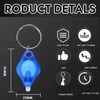 LIAISIMI LED UV Keyring Torch Mini LED Key Ring Light