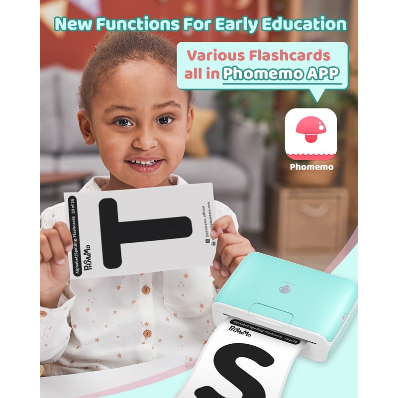 Phomemo M04S Portable Thermal Printer Bluetooth Label Printer, Sticker Note