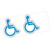 2 x Disabled Blue Badge Cut Out Logo 100x86mm Car