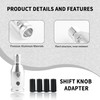 M12x1.25 Universal Gear Shift Knob Adapter With 4-Sizes Plastic Hose