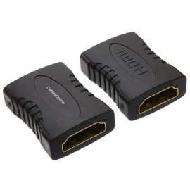CablesOnline, 2-Pack HDMI Female to HDMI Female Coupler, Gender Changer, GC-H11A-2